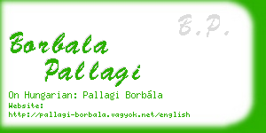 borbala pallagi business card
